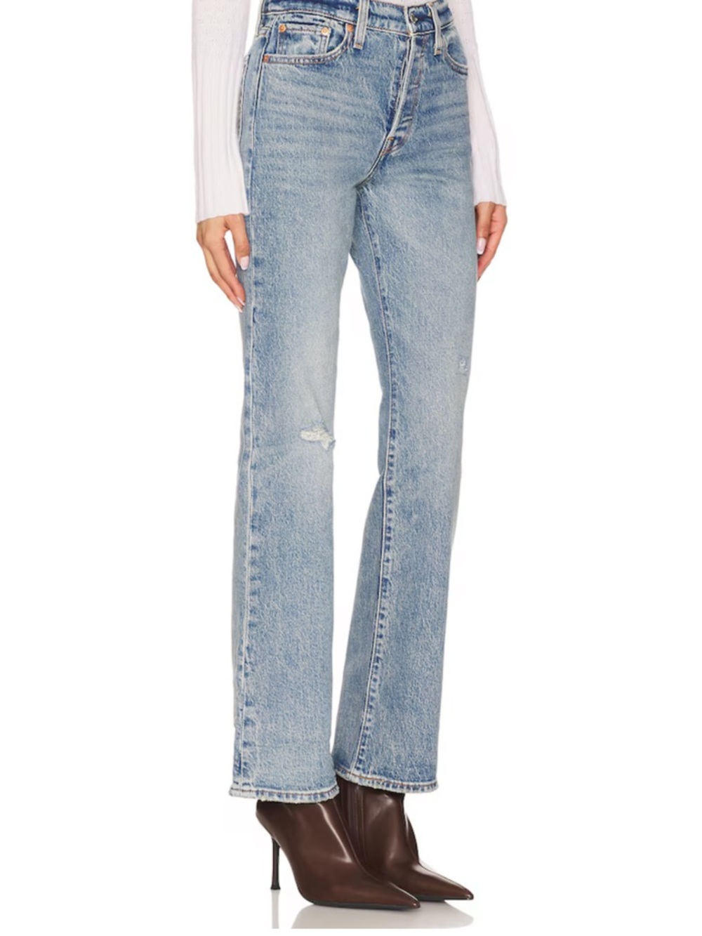 Light Blue Wedgie Bootcut Jeans - Women